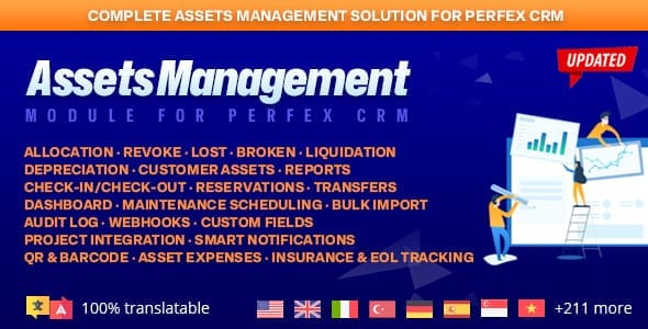 Assets Management & Asset Tracking module for Perfex CRM - screenshot
