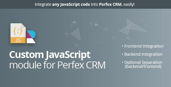 Custom JavaScript module for Perfex - Perfex CRM module