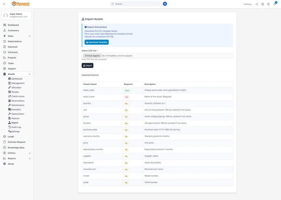 Asset maintenance scheduling and depreciation tracking in Perfex CRM Asset maintenance scheduling and depreciation tracking in Perfex CRM
