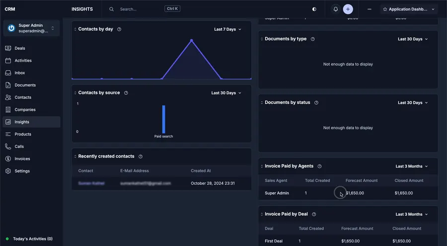 Deal advancing to the Invoice Paid stage automatically once payment clears Deal advancing to the Invoice Paid stage automatically once payment clears