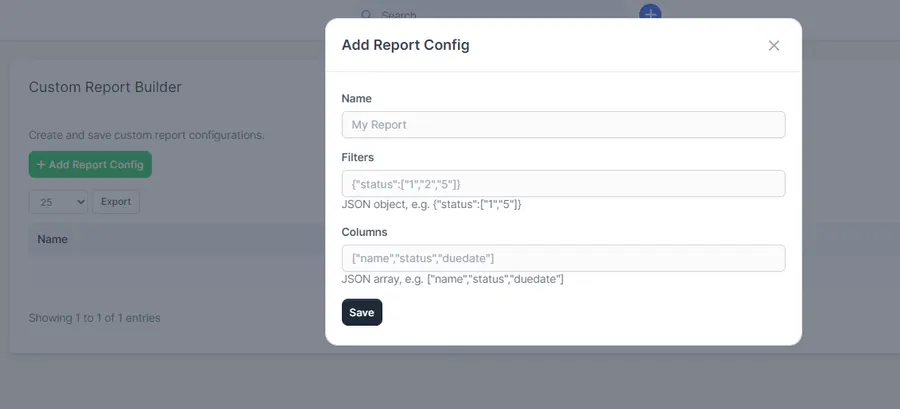 Project Roadmap module for Perfex CRM list view with project health and key metrics Project Roadmap module for Perfex CRM list view with project health and key metrics