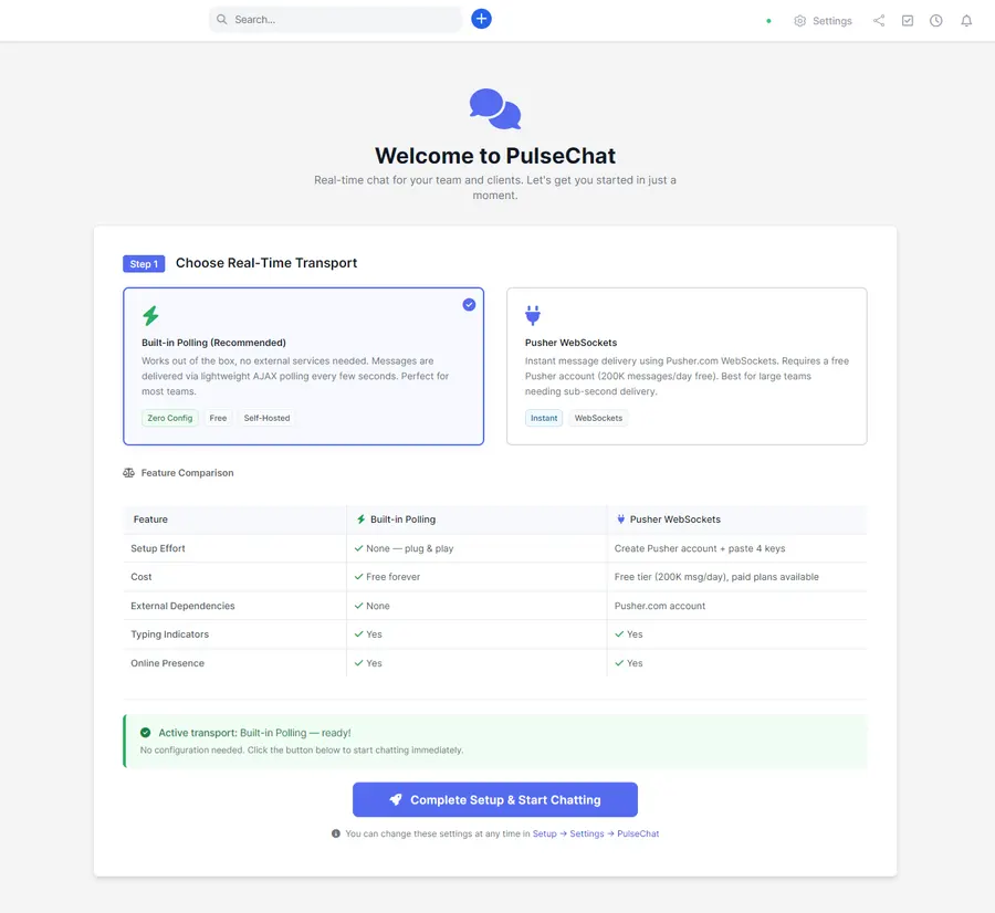 PulseChat omnichannel inbox unifying WhatsApp, Telegram, Email, SMS, Slack and Viber inside Perfex CRM PulseChat omnichannel inbox unifying WhatsApp, Telegram, Email, SMS, Slack and Viber inside Perfex CRM