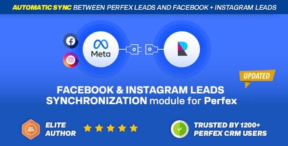 Facebook & Instagram Leads Synchronization module for Perfex CRM - screenshot