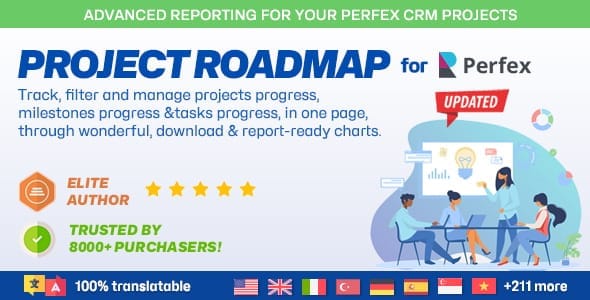 Project Roadmap with Reporting & Workflow Automation module - Perfex CRM module