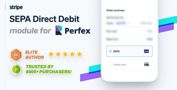 Stripe SEPA Direct Debit Gateway Integration for Perfex - Perfex CRM module
