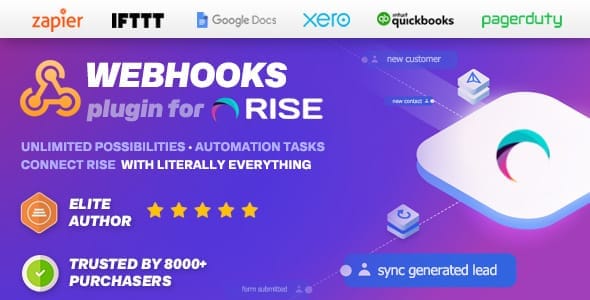 Webhooks plugin for RISE CRM - screenshot