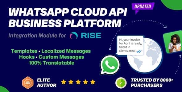 WhatsApp Business Platform Integration plugin for RISE CRM - screenshot