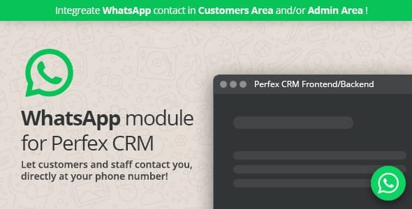 WhatsApp Chat Module - Perfex CRM module