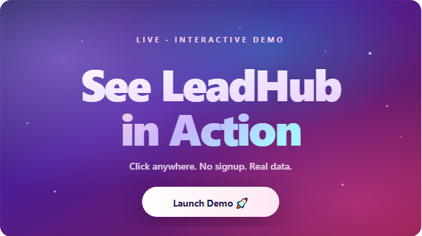 LeadHub - Multi-Tenant SaaS CRM with Lead Pipelines, Forms & Automations