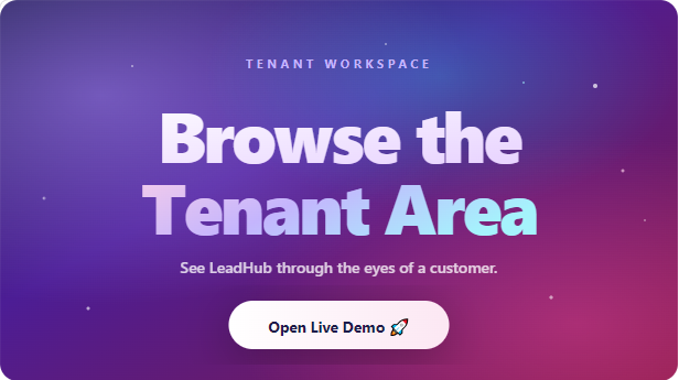LeadHub - Multi-Tenant SaaS CRM with Lead Pipelines, Forms & Automations