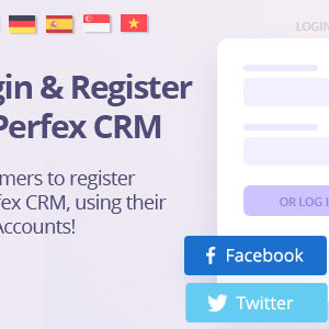 Social Media Login module for Perfex - Register and Log-in using social networks