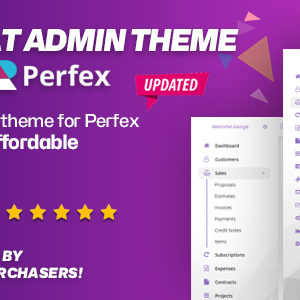 Perfex CRM - Flat Theme for Admin (Backend) Interface