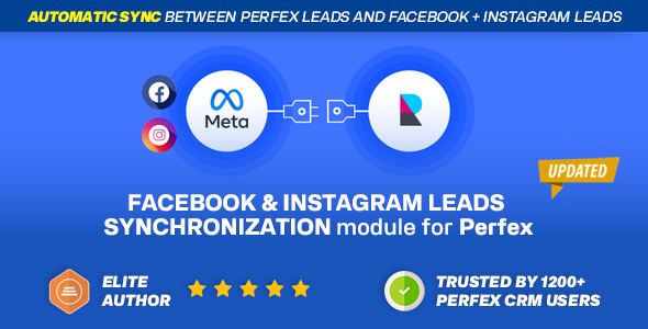 Facebook & Instagram Leads Synchronization module for Perfex CRM - Marketing Automation for Meta Ads