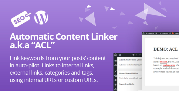WordPress Automatic Content Linker (auto linking)