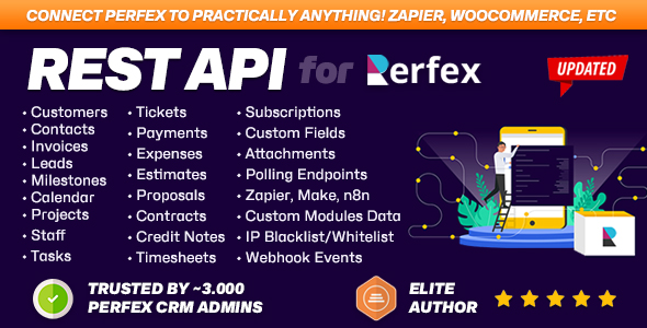 REST API module for Perfex CRM - Connect your Perfex CRM with third party applications