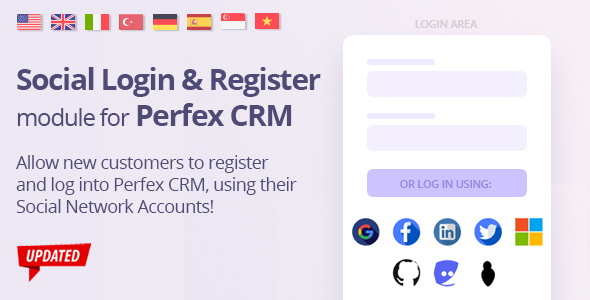 social media login module for perfex