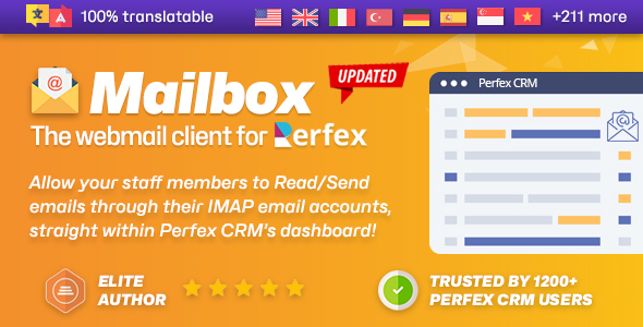 Mailbox - Webmail based e-mail client module for Perfex CRM